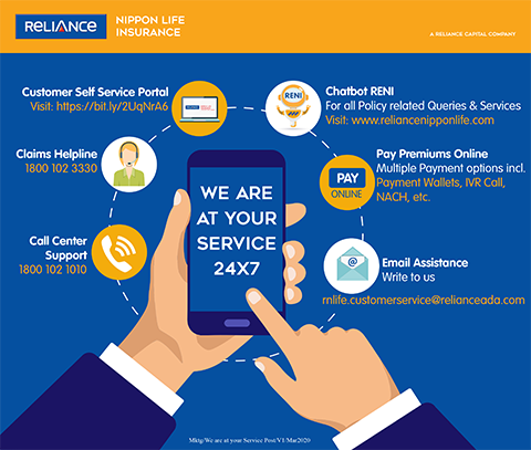 Reliance Nippon Life Insurance 24*7 Service